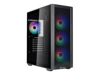 Silverstone Fara 514X - Mid Tower - Atx - Genomskinlig Sidopanel (Härdat Glas) - Ingen Strömförsörjning (Atx / Ps/2) - Svart - Usb/Ljud