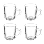 San Ignacio Lot de 4 tasses en verre à café avec anse 80 ml collection Vivalto