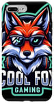 Coque pour iPhone 7 Plus/8 Plus Cool Fox Gaming Renard Casque Lunettes