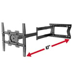 Physix 2120 Long arm TV Wall Mount for 32-75 inch Screens | Extra Long Extension up to 47 inch | Heavy-Duty TV Mount Holds up to 77 lbs | Full-Motion, swivels up to 180° | Max. VESA 400x400