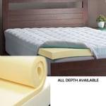 3ft Single Memory Foam Mattress Toppers | 1" 2" 3" 4" | In Stock | Sale