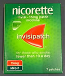 NICORETTE INVISI 15mg Patch -  7 X Step 2 Patches