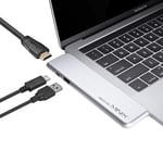 MINIX NEO SD4 USB-C Multiport 480GB SSD Storage Hub Compatible with Apple MacBook Air/Pro | HDMI 4K@60Hz | Thunderbolt 3 | USB 3.0,Sold by MINIX Technology Limited(Silver)