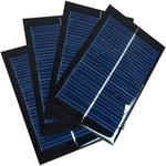 Ensemble de 4 pièces 5V 120mA 80X55mm Micro Mini Cellules à Panneau Solaire pour énergie Solaire Énergie, Bricolage, Projets scientifiques - Jouets