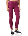 Nike CLN Hpwm Nvl Tight Femmes, Dark Beetroot/Metallic Silver, FR : XL (Taille Fabricant : XL)