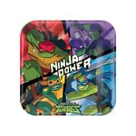 Rise Of The Teenage Mutant Ninja Turtles Power Engångstallrik Multicoloured One Size