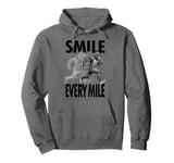 Smile Every Mile Funny Full Marathon Runner Monkey Running Pullover Hoodie