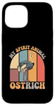 Coque pour iPhone 15 Citation drôle d'autruche est mon esprit animal citations drôles d'autruche