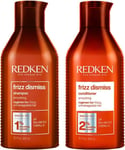 Redken | Frizz Dismiss | Shampoo & Conditioner Duo Set| Babassu Oil | Adds Shin