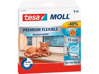 Tesamoll Premium Flexible Silikonetætningsliste Transparant 6M 9X7mm