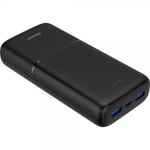 Deltaco Powerbank 20 000 mAh Fast Charge 20W Svart