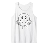 Melting Smile Funny Smiling Melted Dripping Face Cute Peace Tank Top