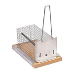 Sauvic 05190 Piège à Souris Vivant avec Cage en Fil de Fer 18 x 12 x 24 cm