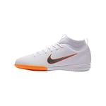 Nike Mixte Enfant Mercurial Superflyx VI Academy Indoor Chaussures de Football, Blanc (weiß/Orange weiß/Orange), 34 EU