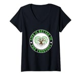 Womens "Life is Better in the Treetops" Tree Climber Climbing V-Neck T-Shirt