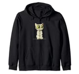 Cute Cat as Mummy for Cats and Pets Lovers Zip Hoodie