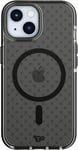 Tech21 Evo Check coque pour iPhone 15, Compatible avec MagSafe, biodégradable, Smokey/Noir, 12x militaire protection des chutes: 3,6m