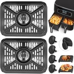 Air Fryer Grill Pan for Ninja AD350CO DZ401 Foodi 10 Quart 6 in 1 DualZone... 