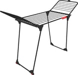 Vileda King Ultimate Indoor Clothes Airer, Black Edition, XXL 20 metres lines,