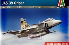 1:72 Italeri JAS 39 GRIPEN KIT IT1306 Modellino