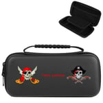 Etui pochette Switch LITE noir personnalisee prenom pirates