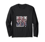 Funny QR President Trump Dance Code Funny Trump Dancing Long Sleeve T-Shirt