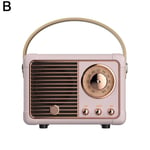 Retro hifi stereo bluetooth v5.0 kaiutin kannettava langaton vintage bluetooth musiikkisoitin täyden alueen radiokaiutin kaiutin i6s8