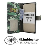 Skimblocker Motorola Moto E14 Plånboksfodral Design