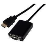 Convertisseur HDMI vers VGA avec audio - MCL - 22 cm - Compatible HDCP