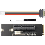 Tlily - ngff M.2 Vers pci-e 4X X1 Carte de M2 nvme PCIe X4 avec Indicateur Tension led pour gpu btc Exploitation MinièRe