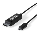 Plugable Technologies USB C to DisplayPort Cable 6 feet (1.8m), Up to