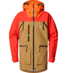 Haglöfs Men's Vassi Gore-Tex Pro Jacket Cinnamon Brown/Habanero, L