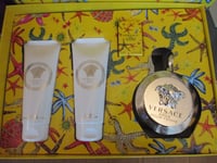 VERSACE EROS  FEMME COFFRET 4P  EDP 100 ML+LOTION 100 ML+EDP  5 ML +GEL 100 ML