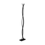 Eglo LED Floor lamp Lasana 3, 2 Flames Floor lamp, Floor lamp Made of Steel, Aluminium and Plastic, Living Room lamp in Black, White, lamp with Step Switch, Warm White