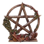 Nemesis Now Figurine Season of The Pentagram en résine, doré/Rouge (Hiver), 16,5 cm