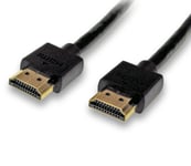 3m HDMI Cable Flexible Lead, Slim HDMI Plugs Ideal on Wall Mounted TV