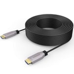 Câble HDMI fibre optique 15 m 4 K @ 60 Hz,câble HDMI 2.0b prend en charge 18,2 Gbit/s,HDR10,ARC,HDCP2.2,3D,Dolby Vision,sous-échantillonnage 4:4/4:2:2/4:2:0 fin et flexible