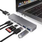 Hub Usb C Pour Macbook Air M1/Pro M1,Pour Macbook Air 2018-2020,Adaptateur Hub,13 ""/ 15""/16 "",Usb-C Thunderbolt 3 Pd 100W,4K Hdmi,2 Usb 3.0,Lecteur De Carte Sd/Tf