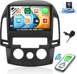 2+64G Nouveau Android 13 Autoradio Pour Hyundai I30 2006-2011 Avec Carplay Android Auto Sans Fil, 9 ¿ Écran Tactile Autoradio Avec Navi Gps Wifi Bluetooth Fm Rds Eq Hifi-Audio Swc [VID064326]