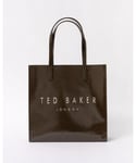 Ted Baker Crinkon Womens Crinkle Large Icon Bag - Khaki - One Size