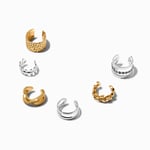 Claire's Boucles d'oreilles superposables avec manchettes d’oreilles feuille en fil métallique en métaux mixtes - Lot de 6