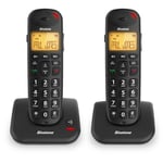 BINATONE 3805 Big Button Speakeasy Twin DECT Phone Telephone Black