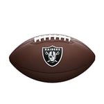 Wilson Ballon de Football Américain NFL TEAM LOGO, Taille officielle, Cuir Composite