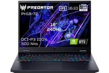 Gaming Predator Helios 18 PH18-72-944J 18" WQXGA 240Hz Intel Core i9 14900HX 32Go DDR5 1 To SSD GeForce RTX 4080