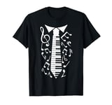 Funny Piano Tie Pianist Keyboard Music Notes Piano Player T-Shirt