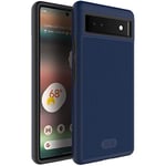 TUDIA DualShield Grip Coque pour Google Pixel 6a (2022), [MergeGrip] Étui de Protection Mince à Double Couche de qualité Militaire Antichoc pour Pixel 6a (Bleu Indigo)