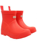 Hunter Childrens Unisex Play Little Kids Red Wellington Boots - Size UK 7 Infant
