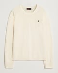 Morris Hertford Merino Crew Neck Off White