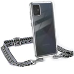 Easy case for Samsung Galaxy A71 phone case silicone shoulder strap for hanging