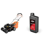 Yard Force - Tondeuse à Gazon Thermique 125cc - Largeur de Coupe 41cm avec Moteur à Essence Briggs & Stratton 300E & Briggs & Stratton 100007E Huile Moteur SAE 30, 1.0 Litre